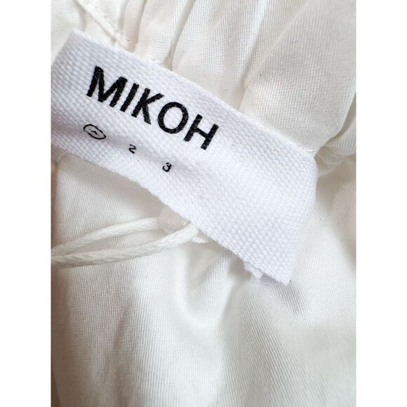 NEW NWT MIKOH SAKURA MIDI DRESS sz S, 1 - Bone Tiered A Line - Picture 8 of 9